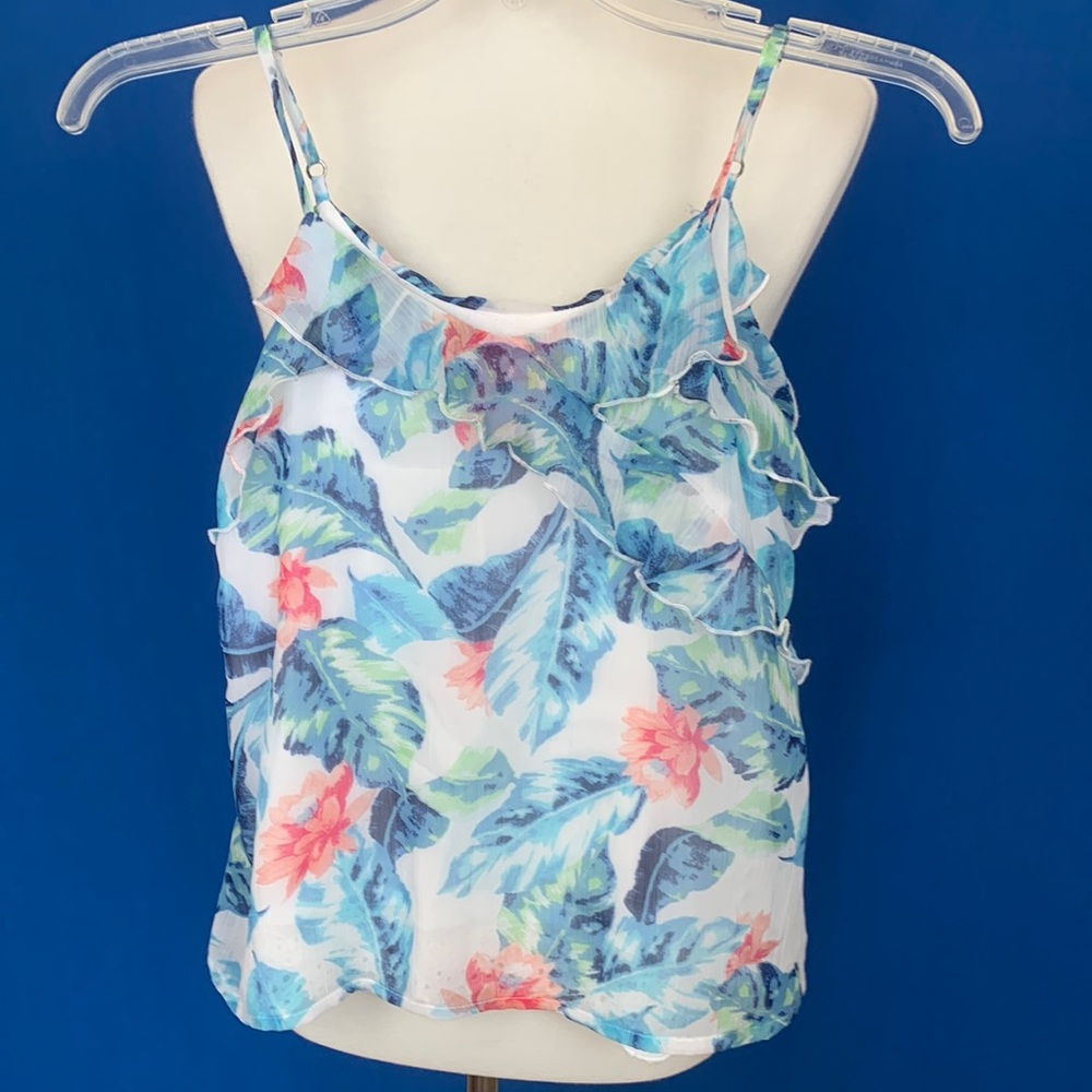 Abercrombie Kids floral flows tank